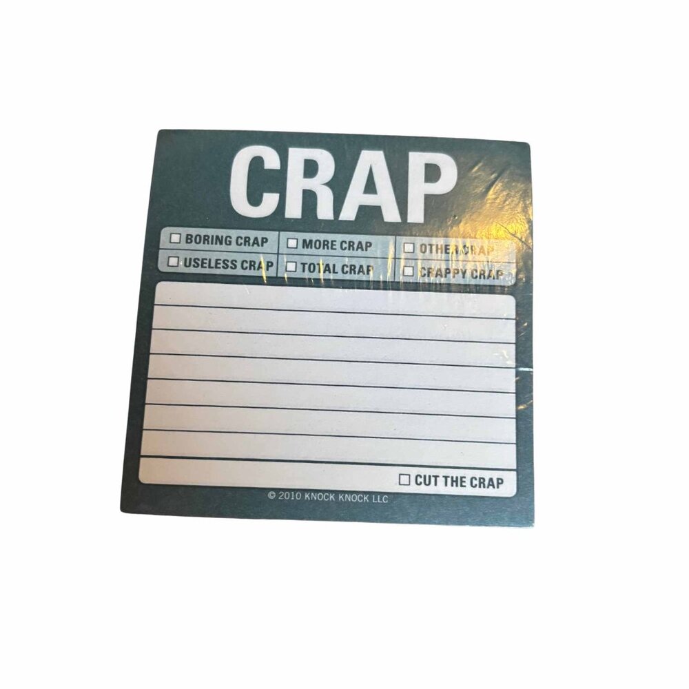 Knock Knock- Crap Sticky Notes